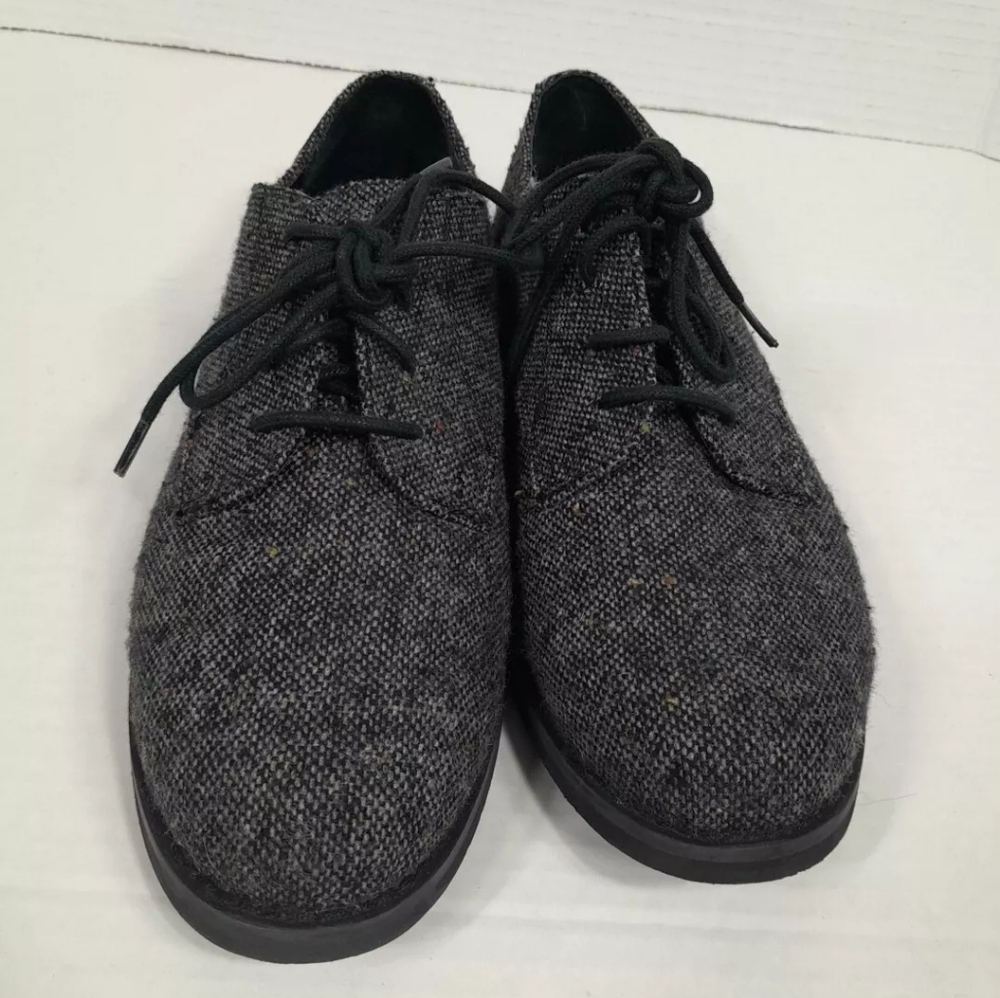 Bass‎ Ellie Derby Lace Up Casual Dress Oxford Shoe Black TWEED Sz 6 M WOMEN - Picture 5 of 9